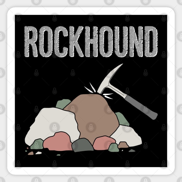 Rockhound Rock Pick Geology Hammer Rockhounding Gift Sticker by Laura Rucker